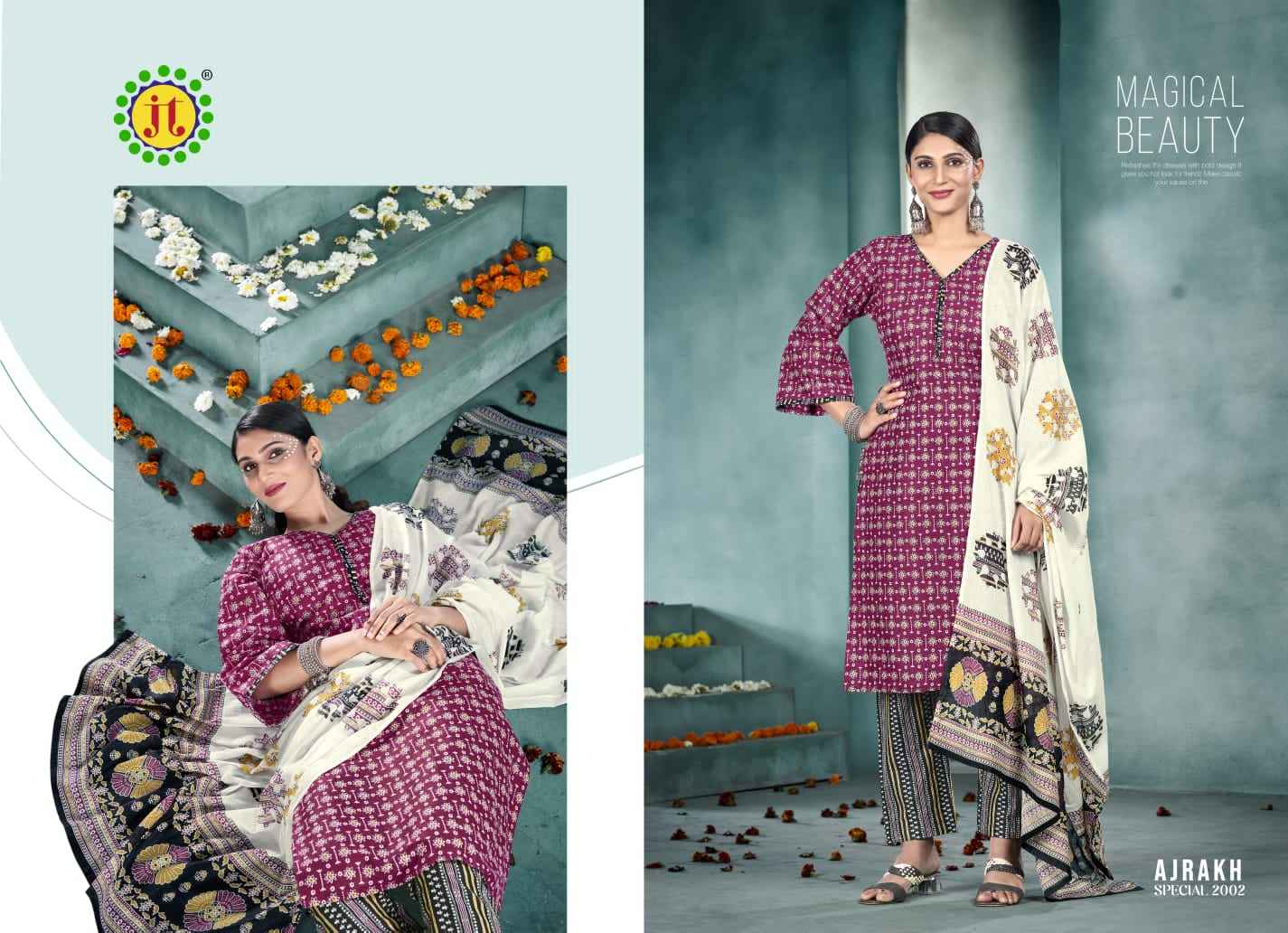 Jamatmal Tilokchand Ajrakh Special Vol-2 Cotton Dress Material (10 Pc Catalog)