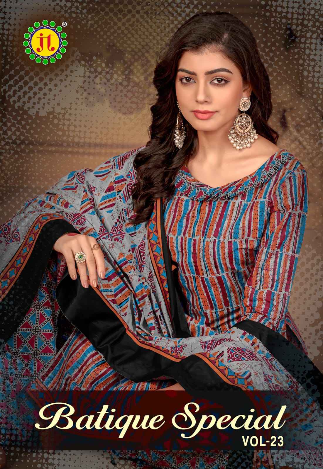 Jamatmal Tilokchand Batik Print Vol-23 Cotton Dress Material (10 Pc Catalog)