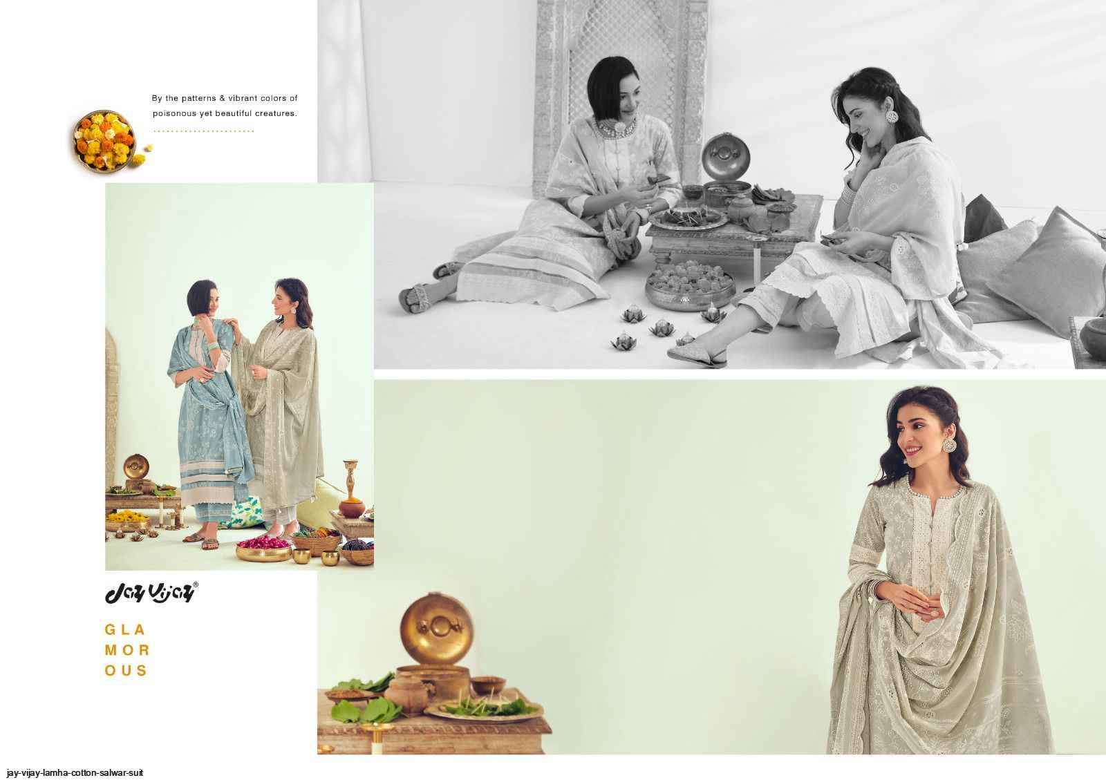 Jay Vijay Lamha Cotton Dress Material 6 pcs Catalogue