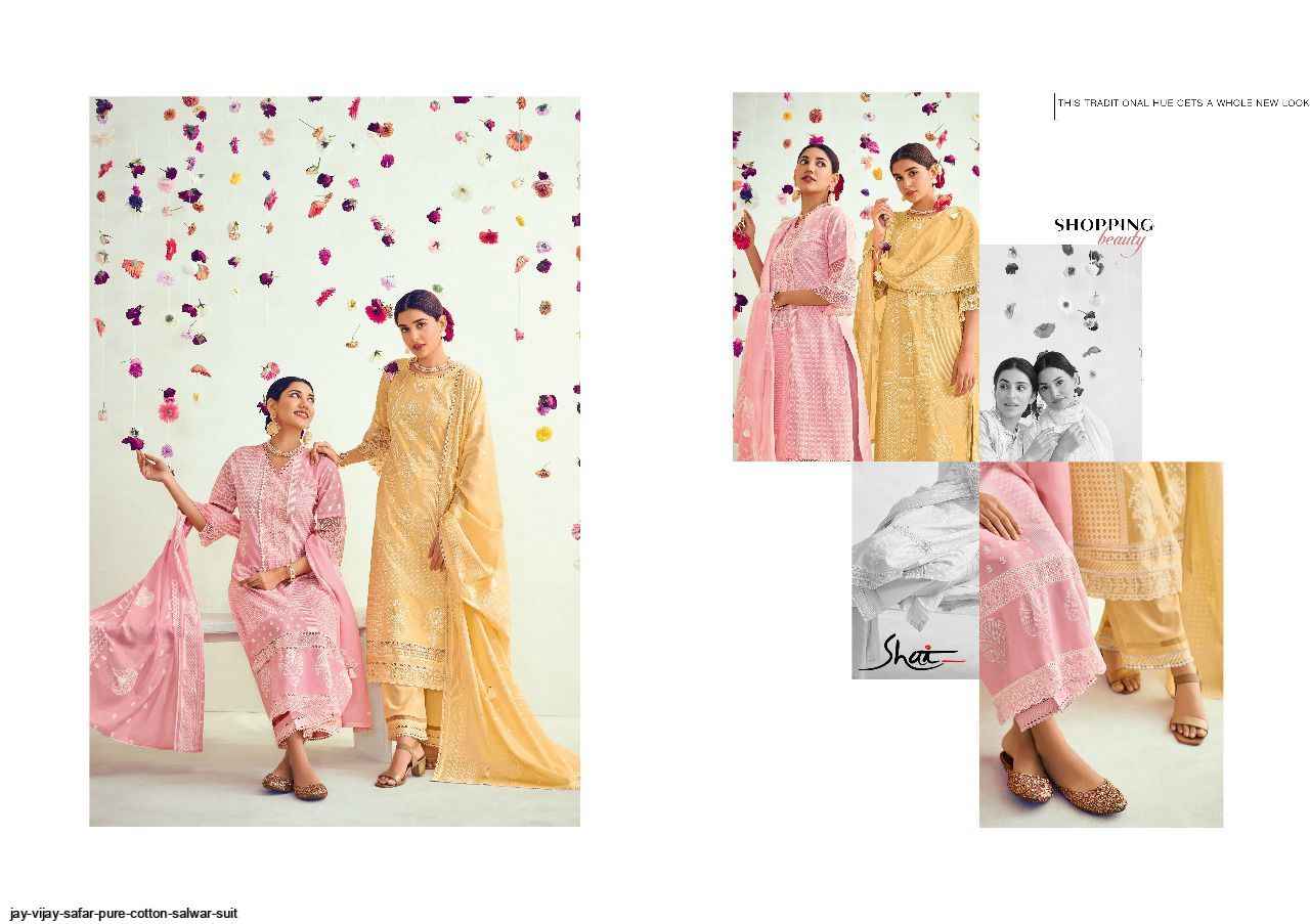 Jay Vijay Safar Pure Cotton Dress Material (6 Pc Catalouge)