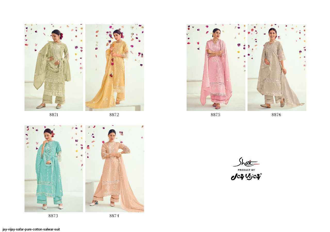 Jay Vijay Safar Pure Cotton Dress Material (6 Pc Catalouge)