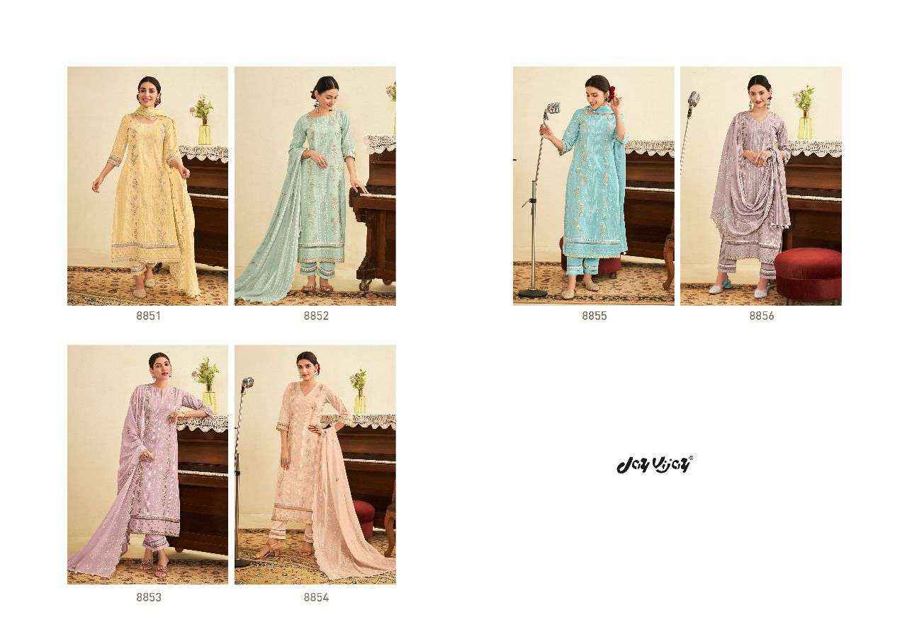 Jay Vijay Sargam Pure Cotton Dress Material (06 Pc Cataloge)