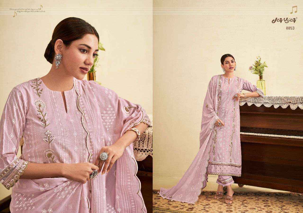 Jay Vijay Sargam Pure Cotton Dress Material (06 Pc Cataloge)