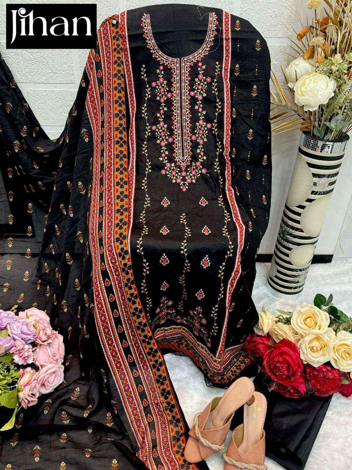 Jihan Scarlet Vol 2 Lawn Cotton Dress Material 3 pcs Catalogue