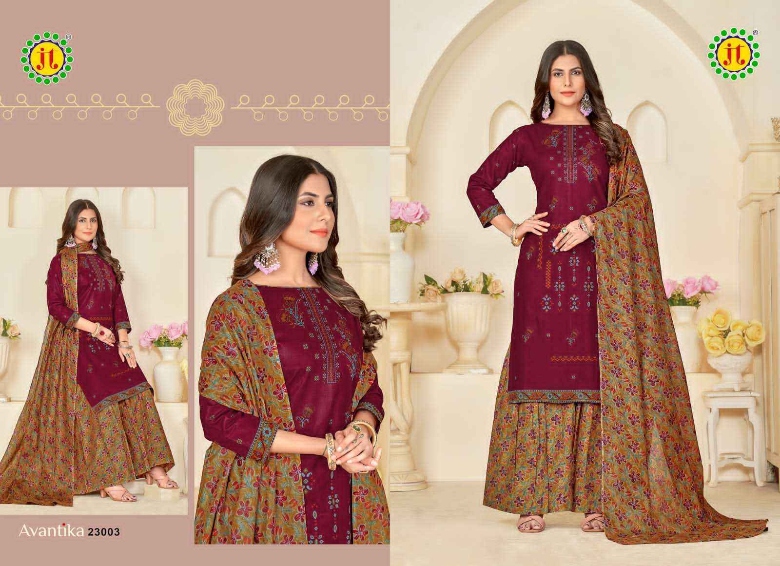 Jt Avantika Vol 23 Cotton Dress Material 10 pcs Catalogue