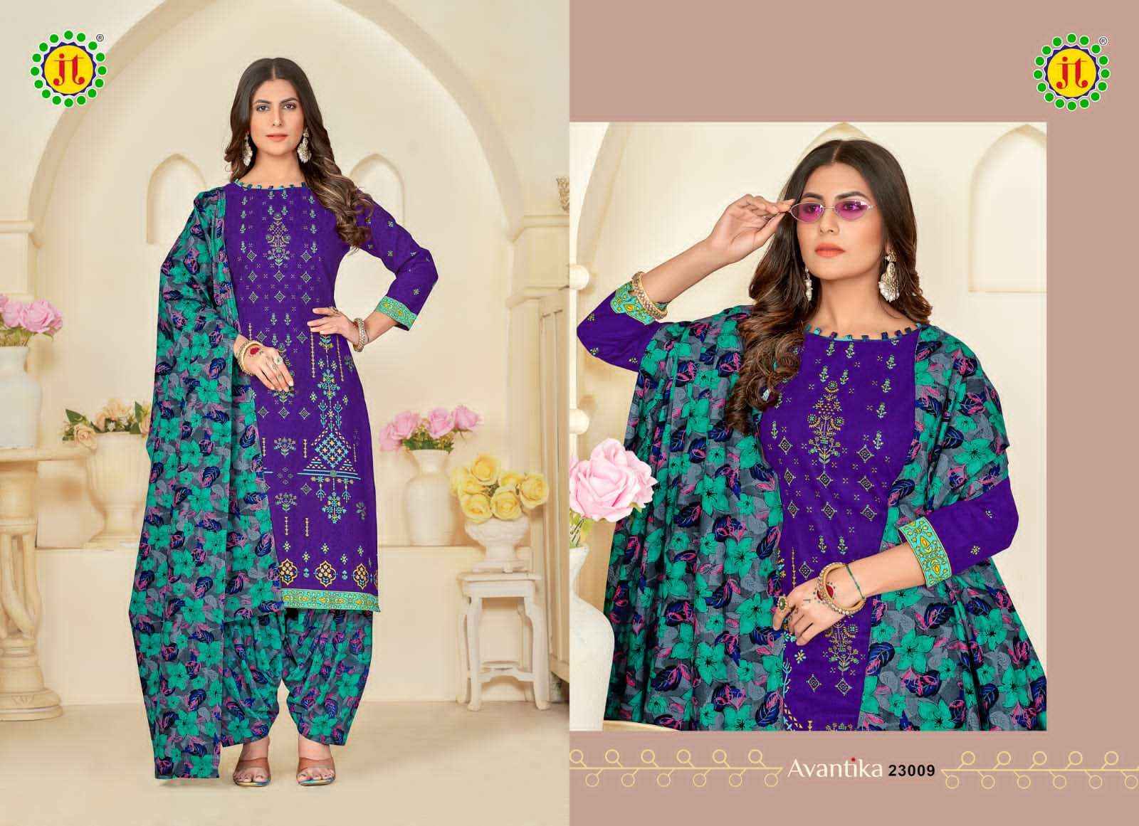 Jt Avantika Vol 23 Cotton Dress Material 10 pcs Catalogue