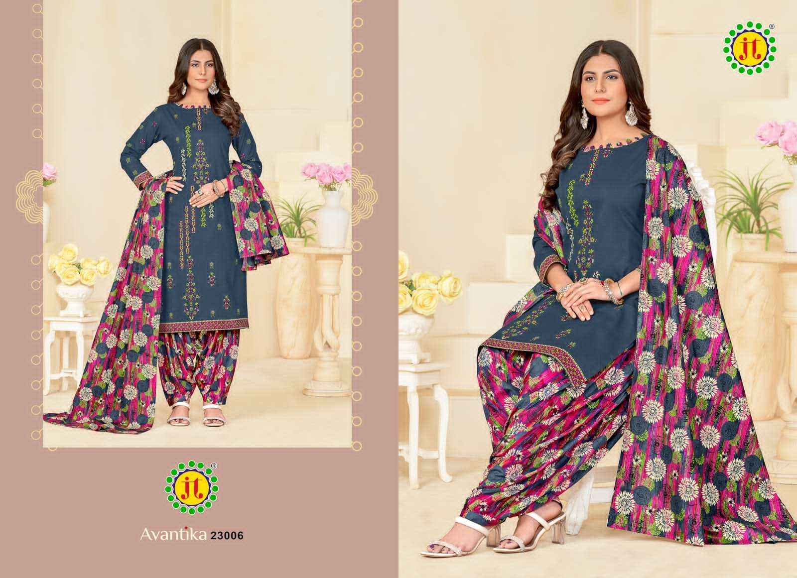 Jt Avantika Vol 23 Cotton Dress Material 10 pcs Catalogue