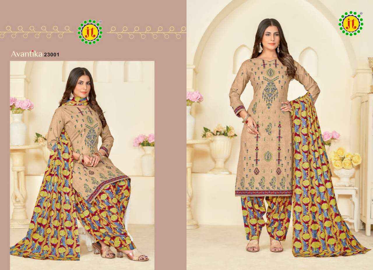 Jt Avantika Vol 23 Cotton Dress Material 10 pcs Catalogue