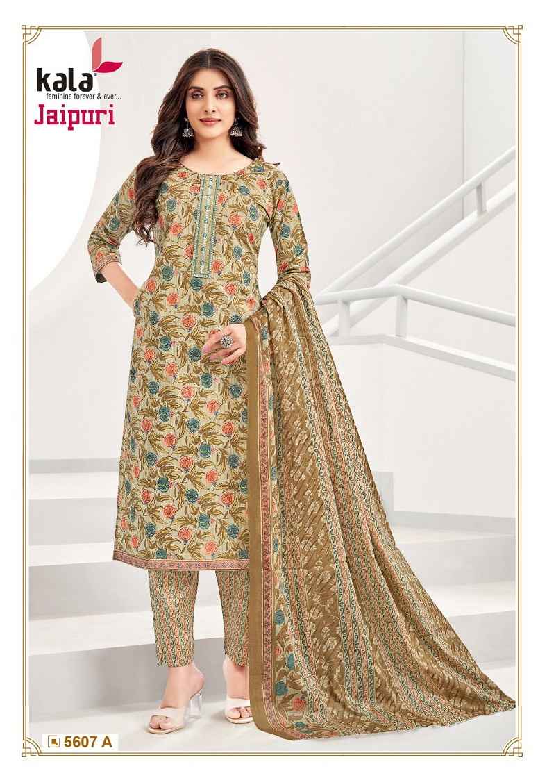 Kala Jaipuri Vol-4 Cotton Readymade Suit (12 Pc Catalog)