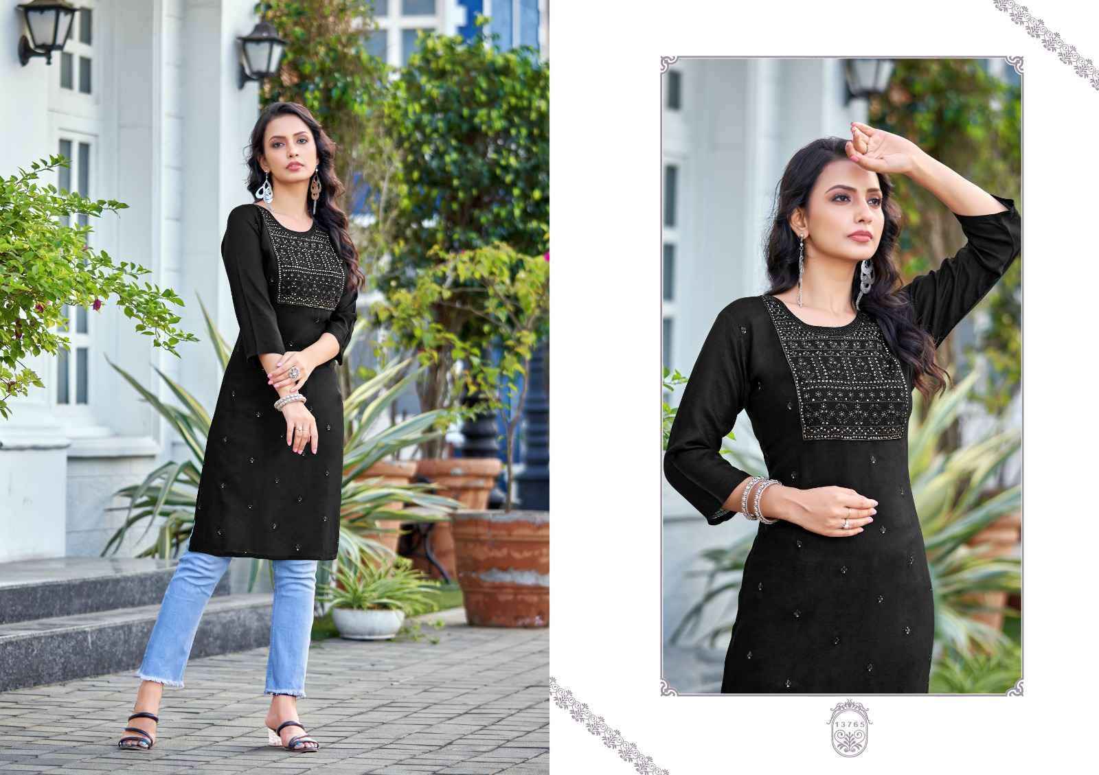 Kalaroop By Kajree Priya Rayon Straight Kurti (8 Pc Cataloug)