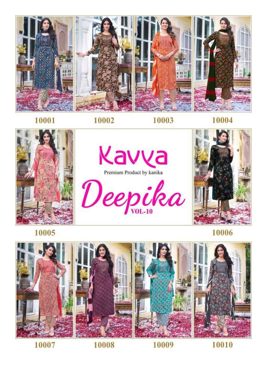 Kavya Deepika Vol 10 Cotton Kurti Combo 10 pcs Catalogue