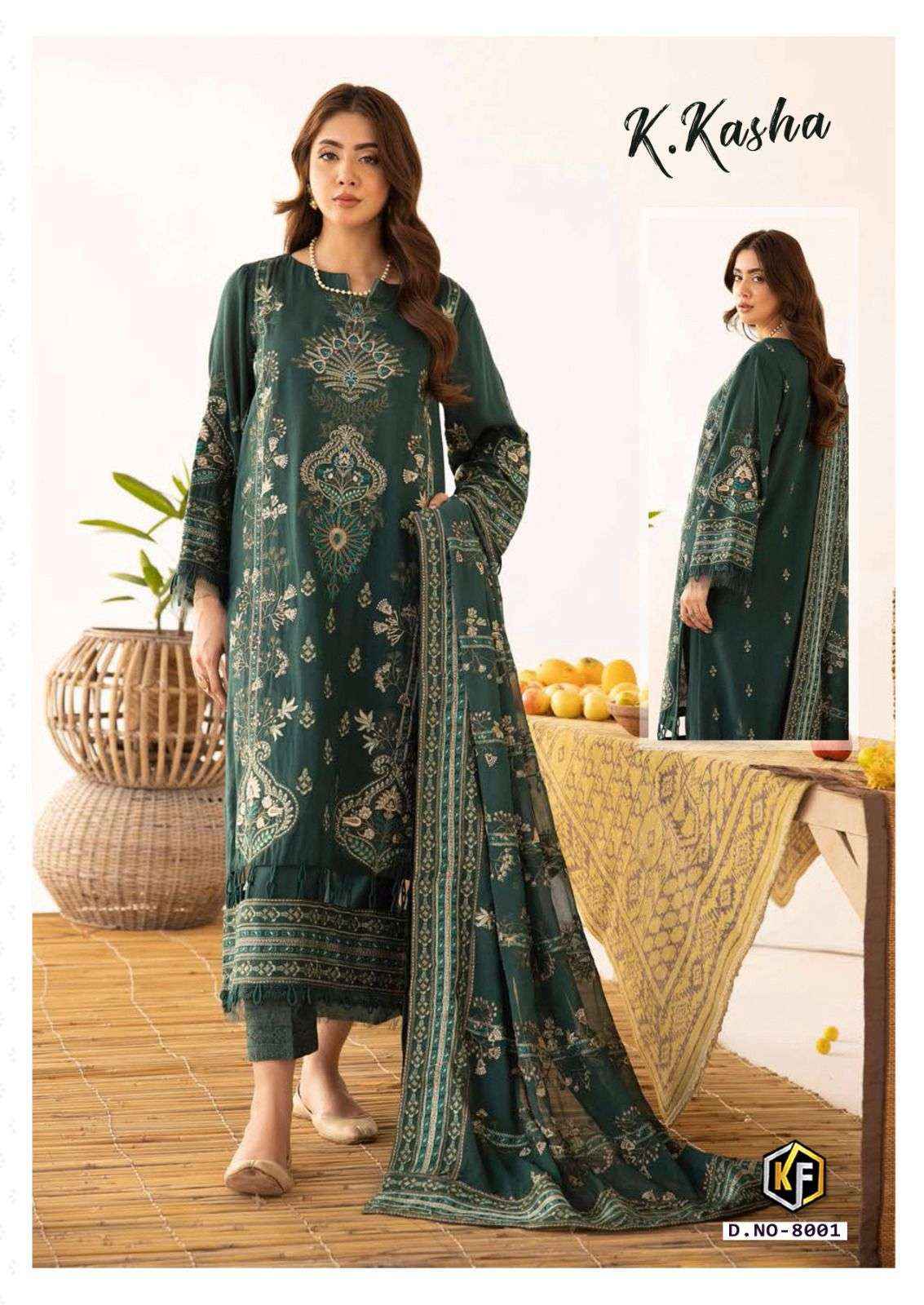 Keval Fab K Kasha Vol 8 Cotton Dress Material 6 pcs Catalogue