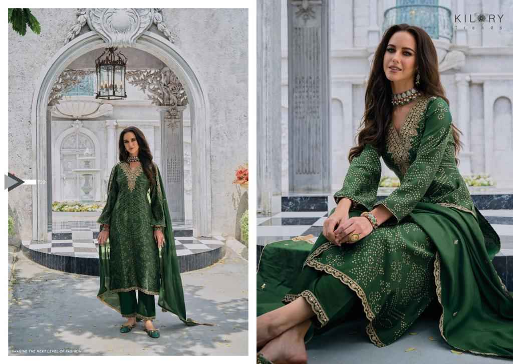 Kilory Trendz Silk Of Bandhej Vol 2 Cotton Dress Material 8 pcs Catalogue