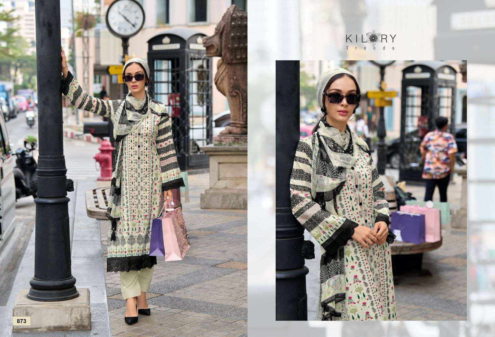 Kilory Trendz Summer Story Lawn Cotton Dress Material 8 pcs Catalogue