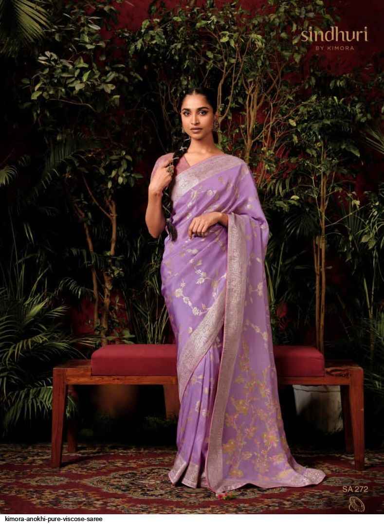 Kimora Anokhi Pure Viscose Dola Silk Saree (9 Pc Catalog)