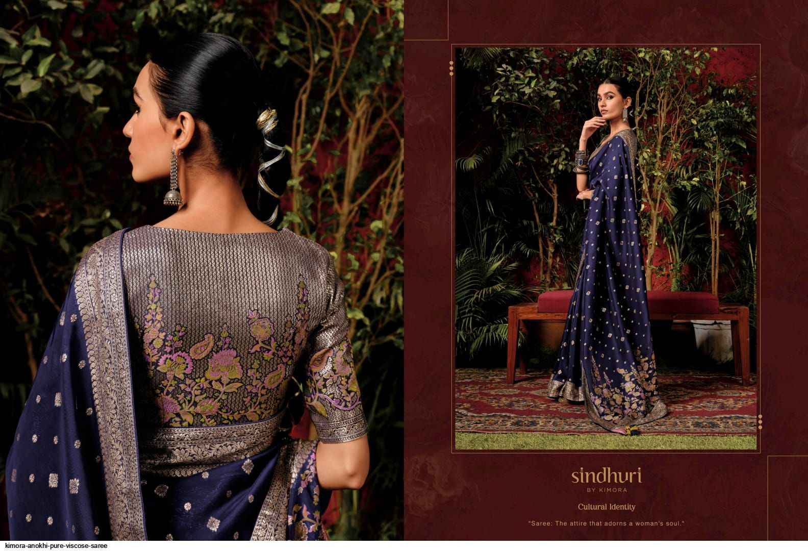 Kimora Anokhi Pure Viscose Dola Silk Saree (9 Pc Catalog)