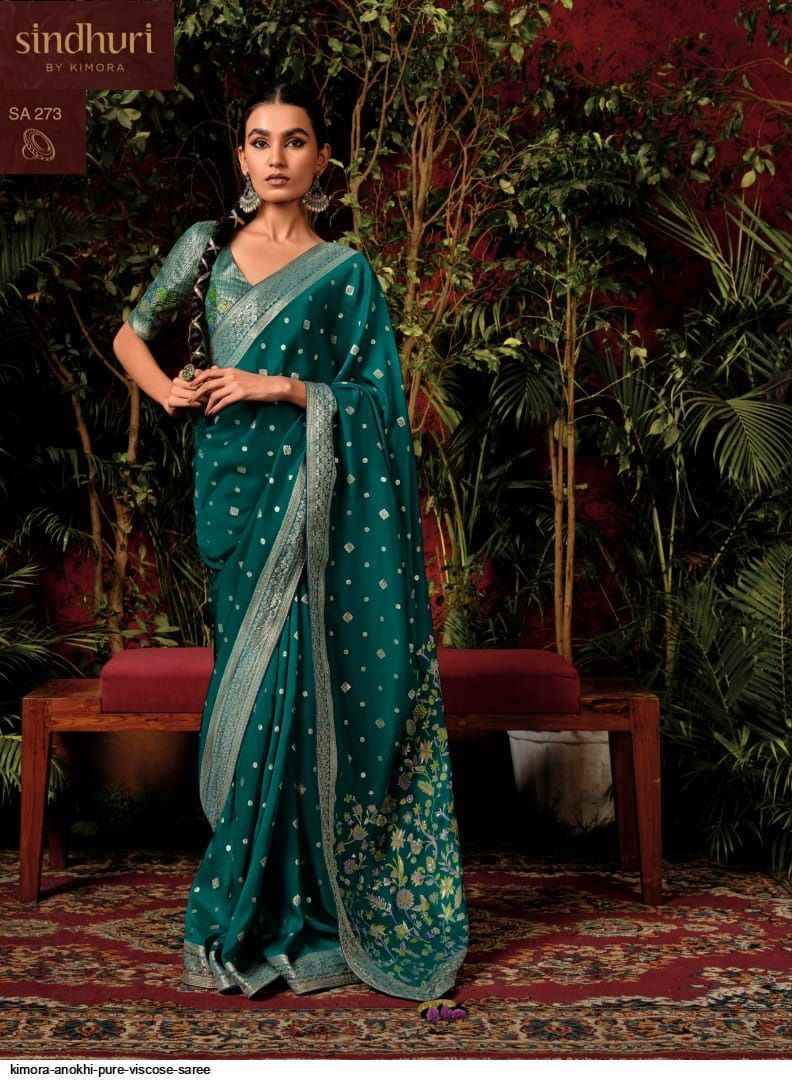Kimora Anokhi Pure Viscose Dola Silk Saree (9 Pc Catalog)