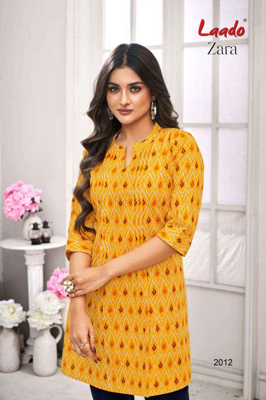 Laado Zara Vol 2 Cotton Kurti 12 pcs Catalogue