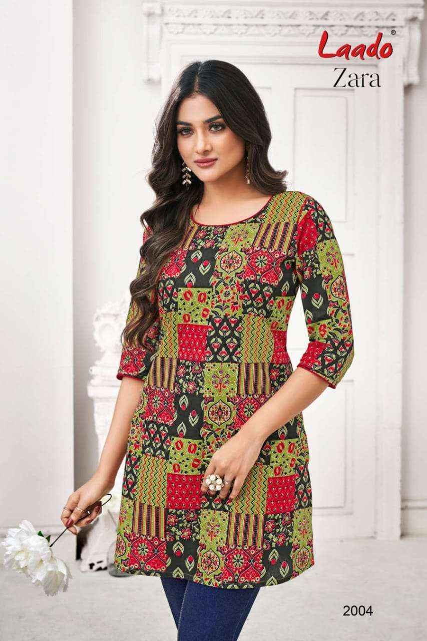 Laado Zara Vol 2 Cotton Kurti 12 pcs Catalogue