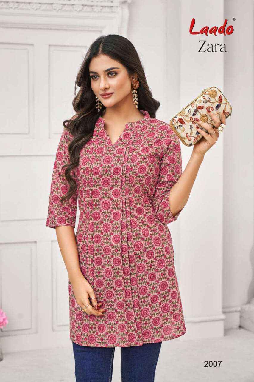 Laado Zara Vol 2 Cotton Kurti 12 pcs Catalogue