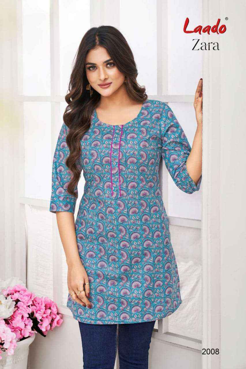 Laado Zara Vol 2 Cotton Kurti 12 pcs Catalogue