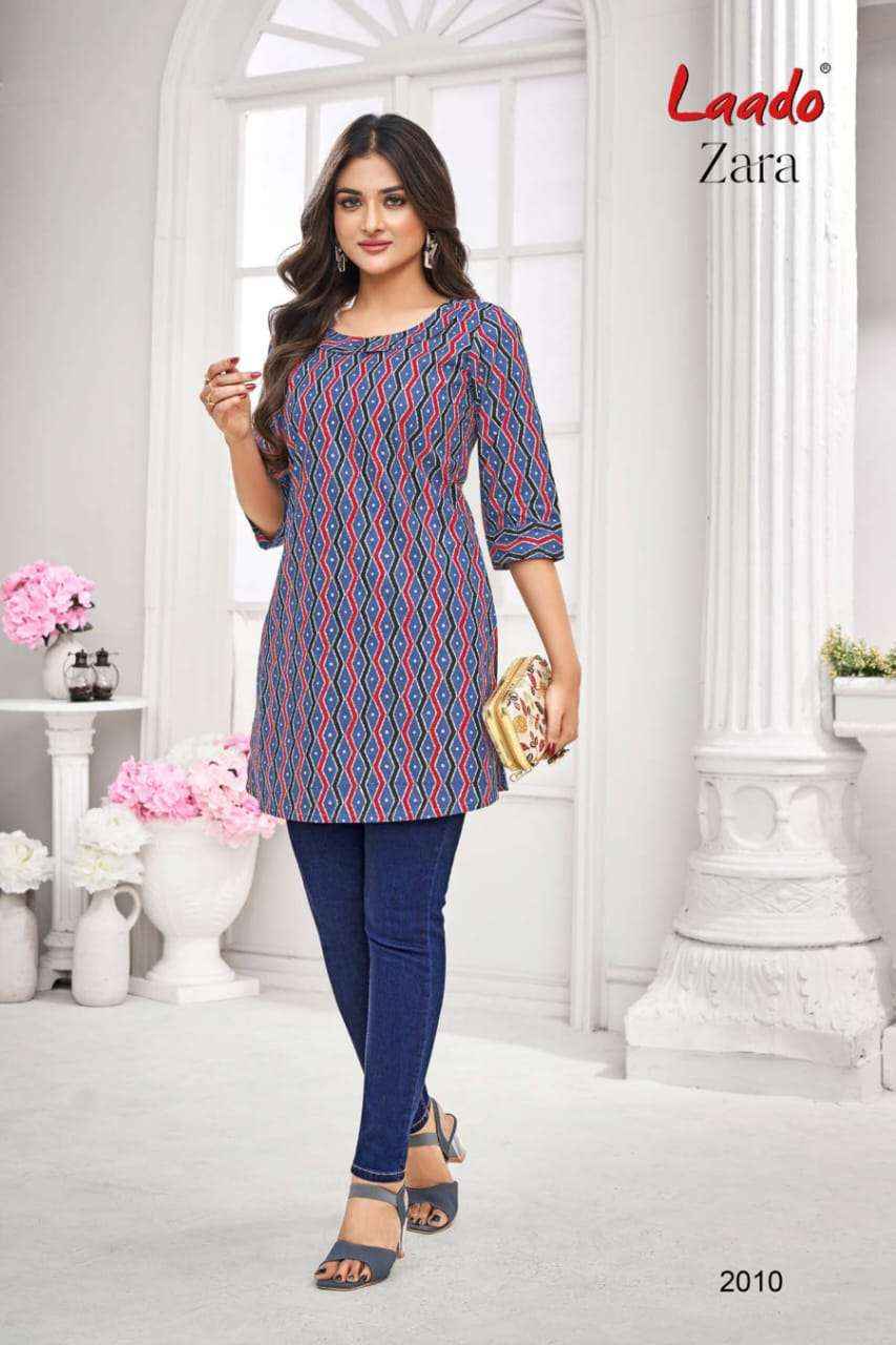 Laado Zara Vol 2 Cotton Kurti 12 pcs Catalogue