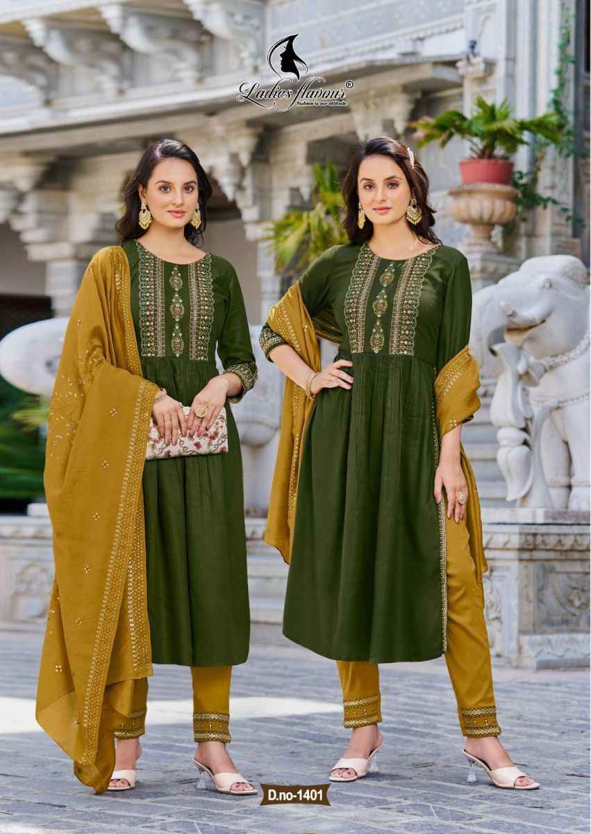 Ladies Flavour Copper Stone Vol 14 Viscose Kurti Combo 5 pcs Catalogue