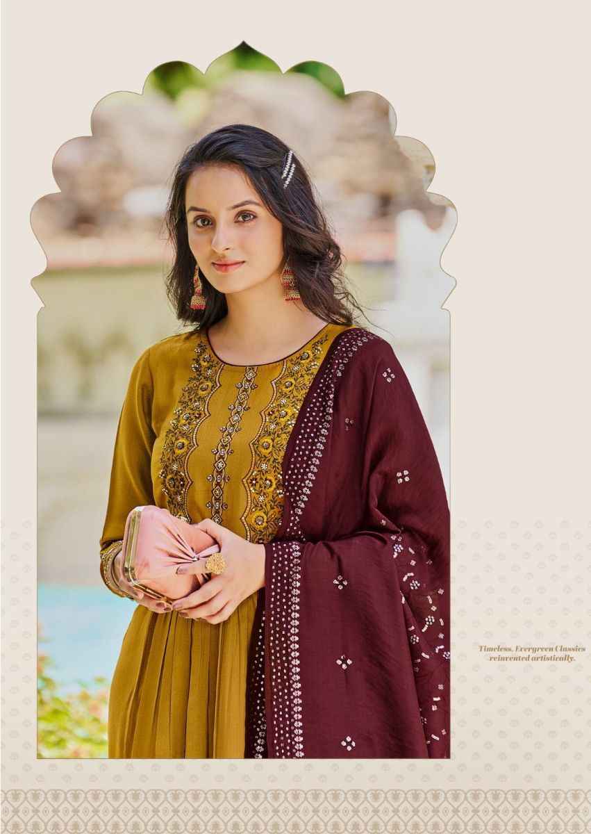 Ladies Flavour Copper Stone Vol 14 Viscose Kurti Combo 5 pcs Catalogue