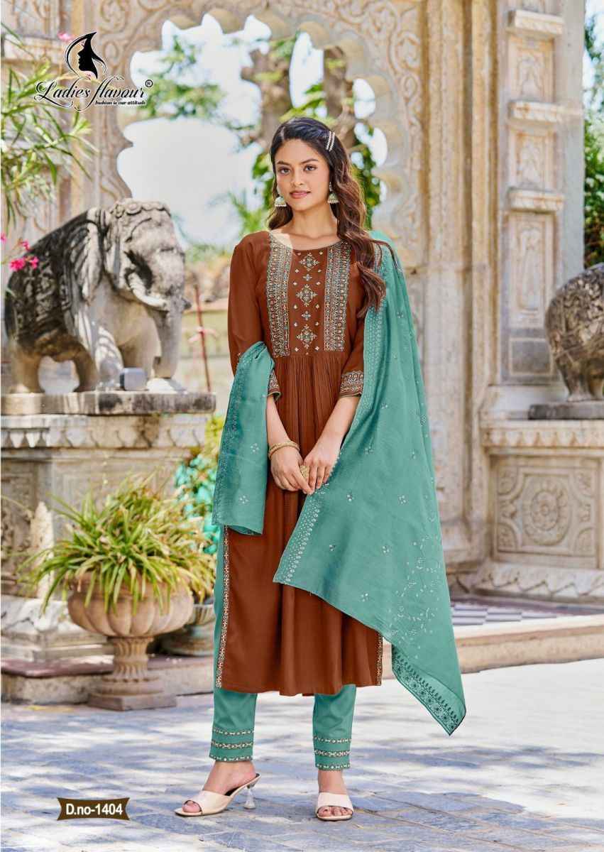 Ladies Flavour Copper Stone Vol 14 Viscose Kurti Combo 5 pcs Catalogue