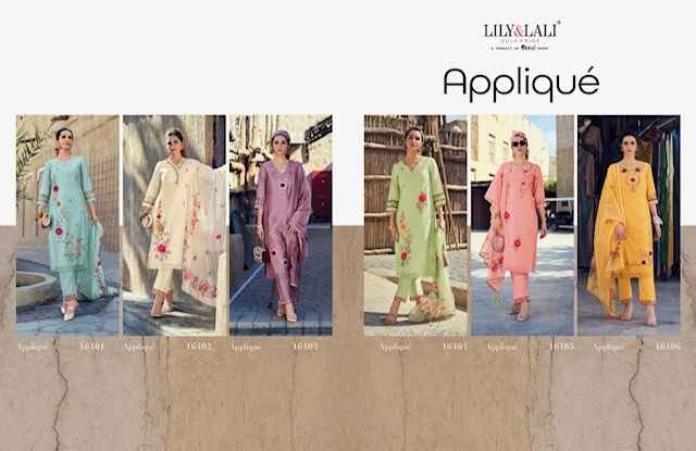 Lily & Lali Applique Cotton Kurti Combo 6 pcs Catalogue