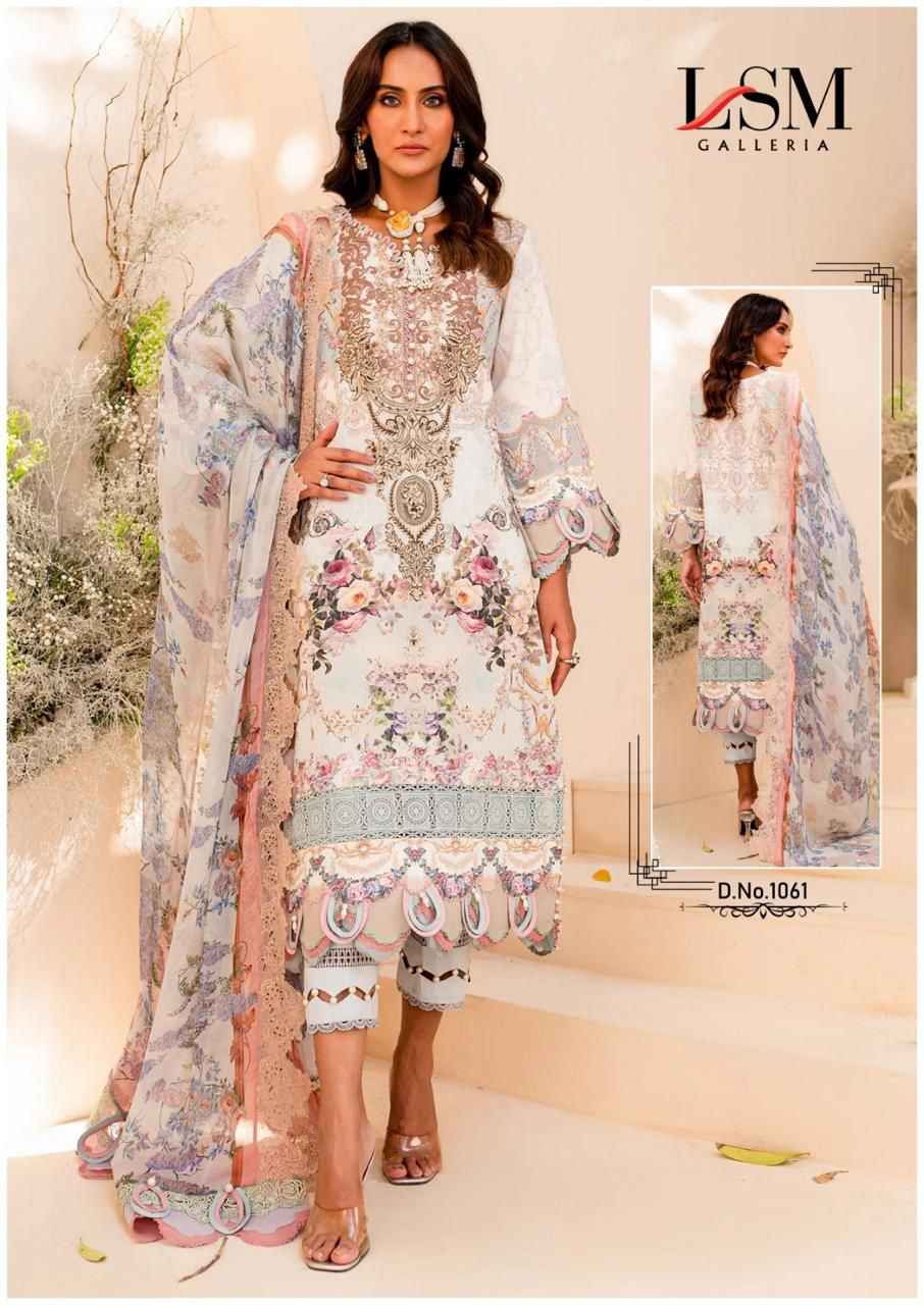 LSM Galleria Parian Dream Vol-7 Lawn Cotton Dress Material (6 pcs Catalogue)