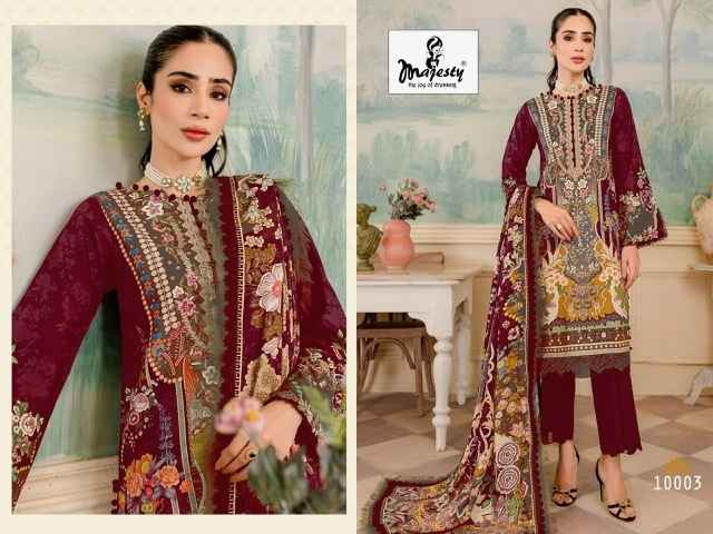 Majesty Bliss Linen Cotton Dress Material 6 pcs Catalogue