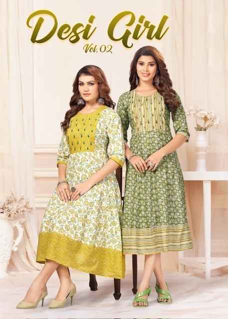 Mayra Desi Girl Vol 2 Cotton Kurti 6 pcs Catalogue