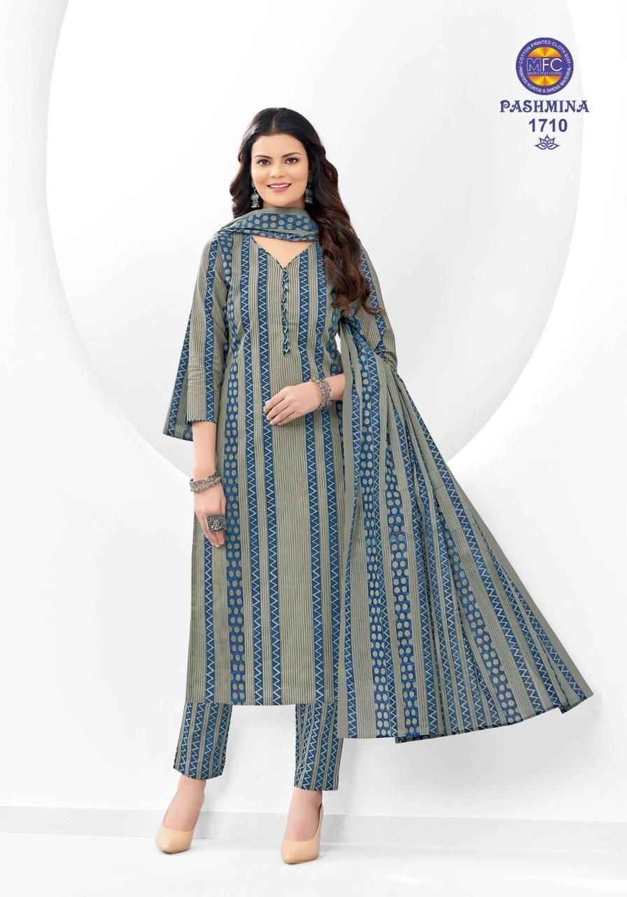 MFC Pashmina Vol-17 Cotton Dress Material (12 pcs Catalogue)