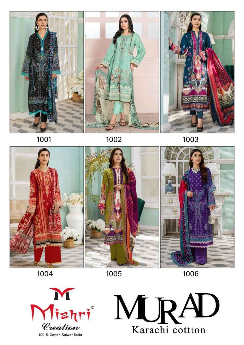 Mishri Creation Murad Vol 1 Cotton Dress Material 6 pcs Catalogue