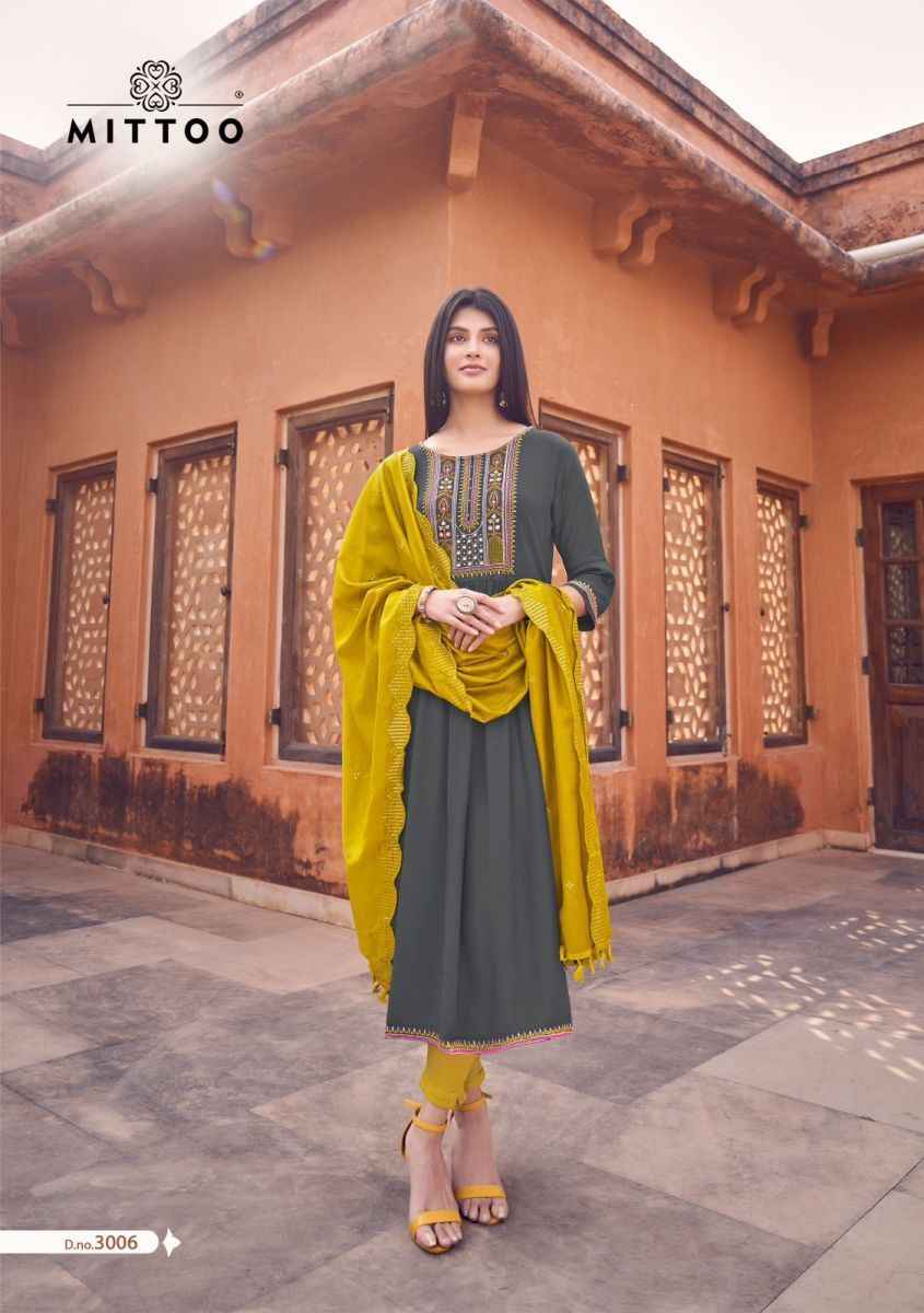 Mittoo Pavitra Rayon Kurti Combo 6 pcs Catalogue