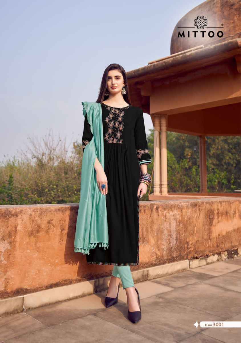 Mittoo Pavitra Rayon Kurti Combo 6 pcs Catalogue