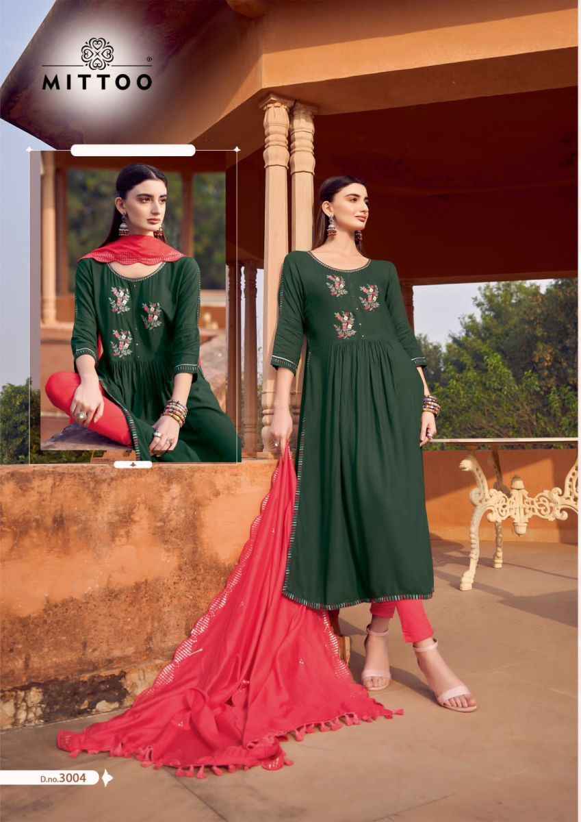 Mittoo Pavitra Rayon Kurti Combo Online Wholesale Kurtis