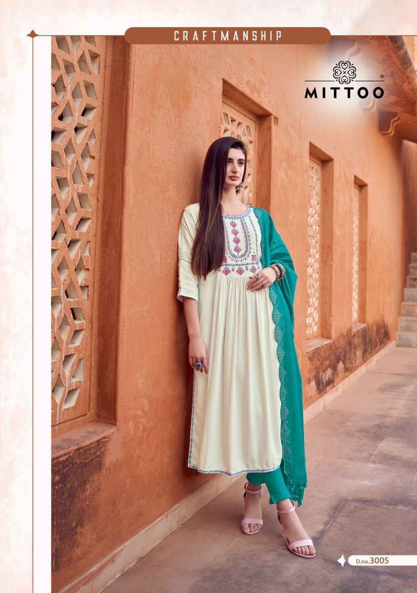 Mittoo Pavitra Rayon Kurti Combo 6 pcs Catalogue