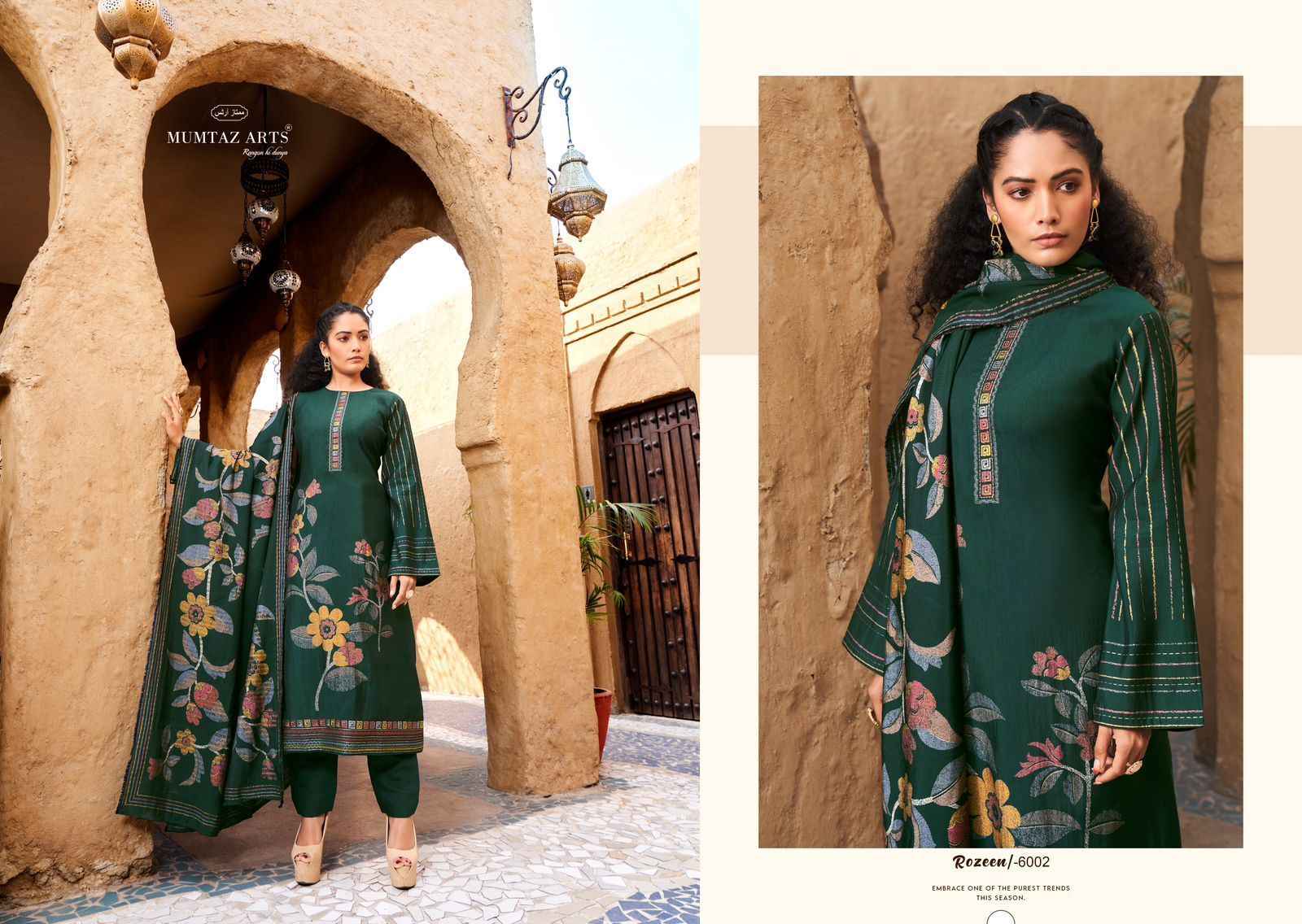 Mumtaz Arts Rozeen Viscose Dress Material 6 pcs Catalogue