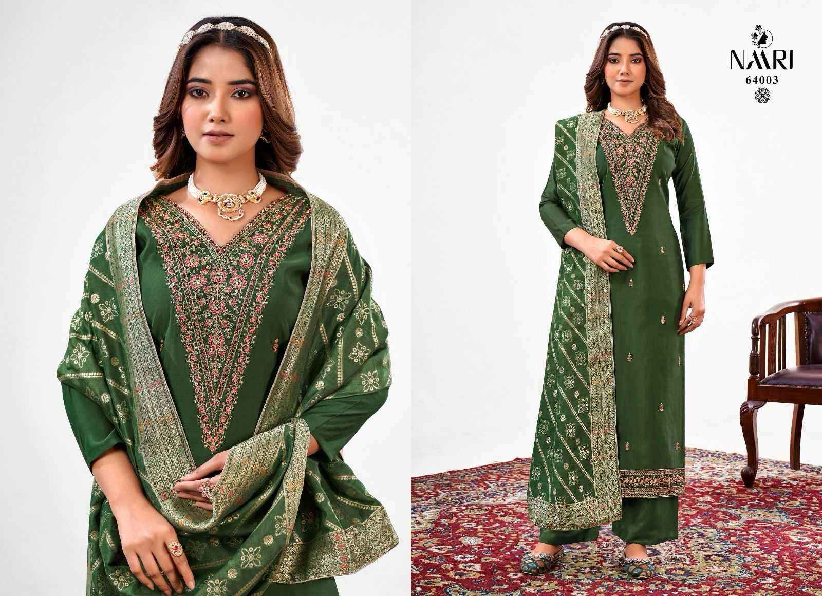 pure silk dress material Pure silk patola print full dress material