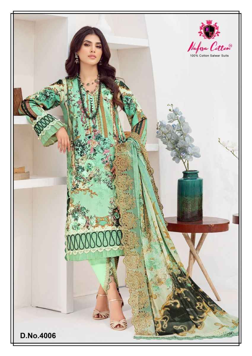 Nafisa Cotton Safina Vol 4 Cotton Dress Material 6 pcs Catalogue