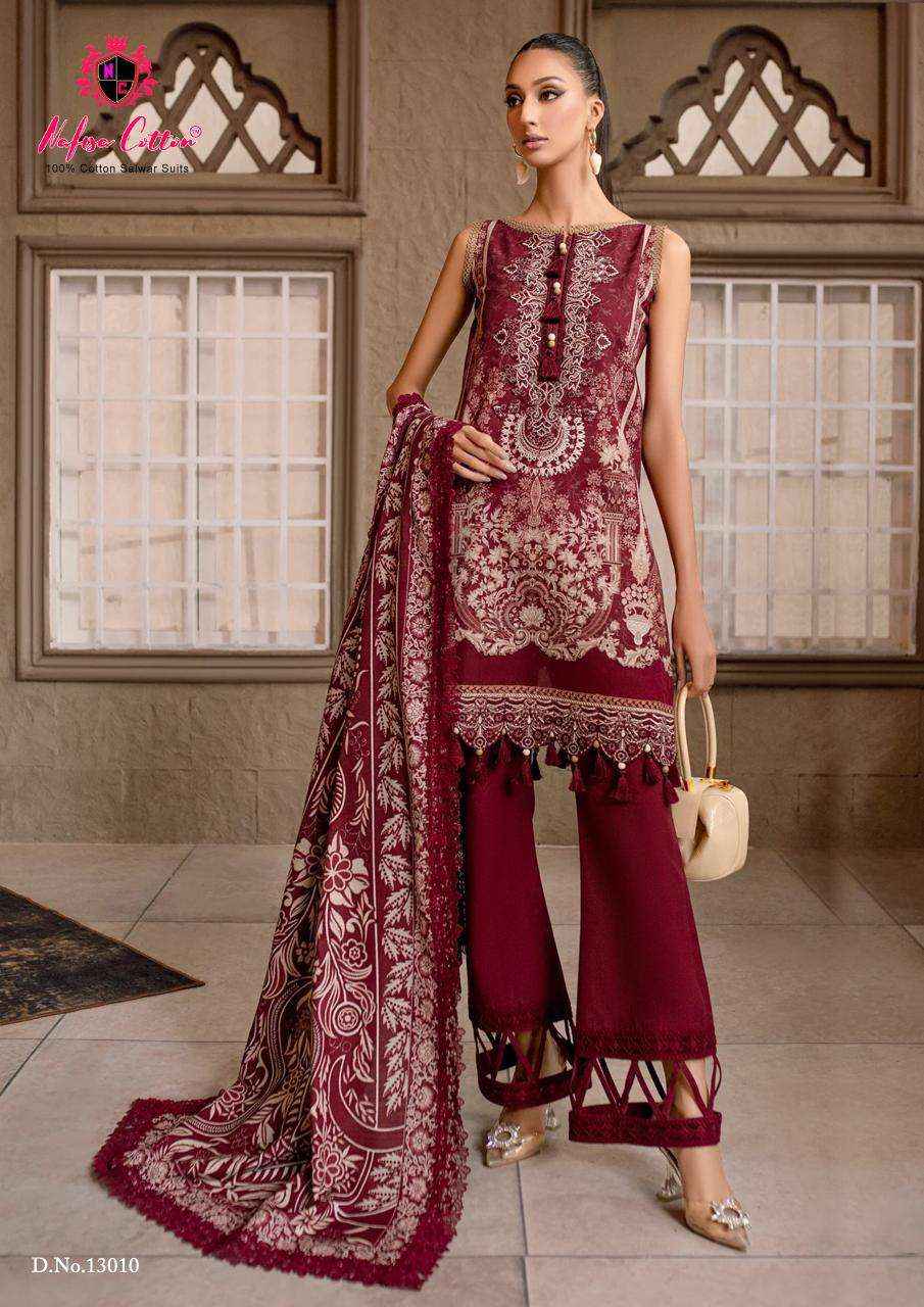 Nafisa Cotton Sahil Designer Cotton Collection Vol 13 Cotton Dress Material 10 pcs Catalogue