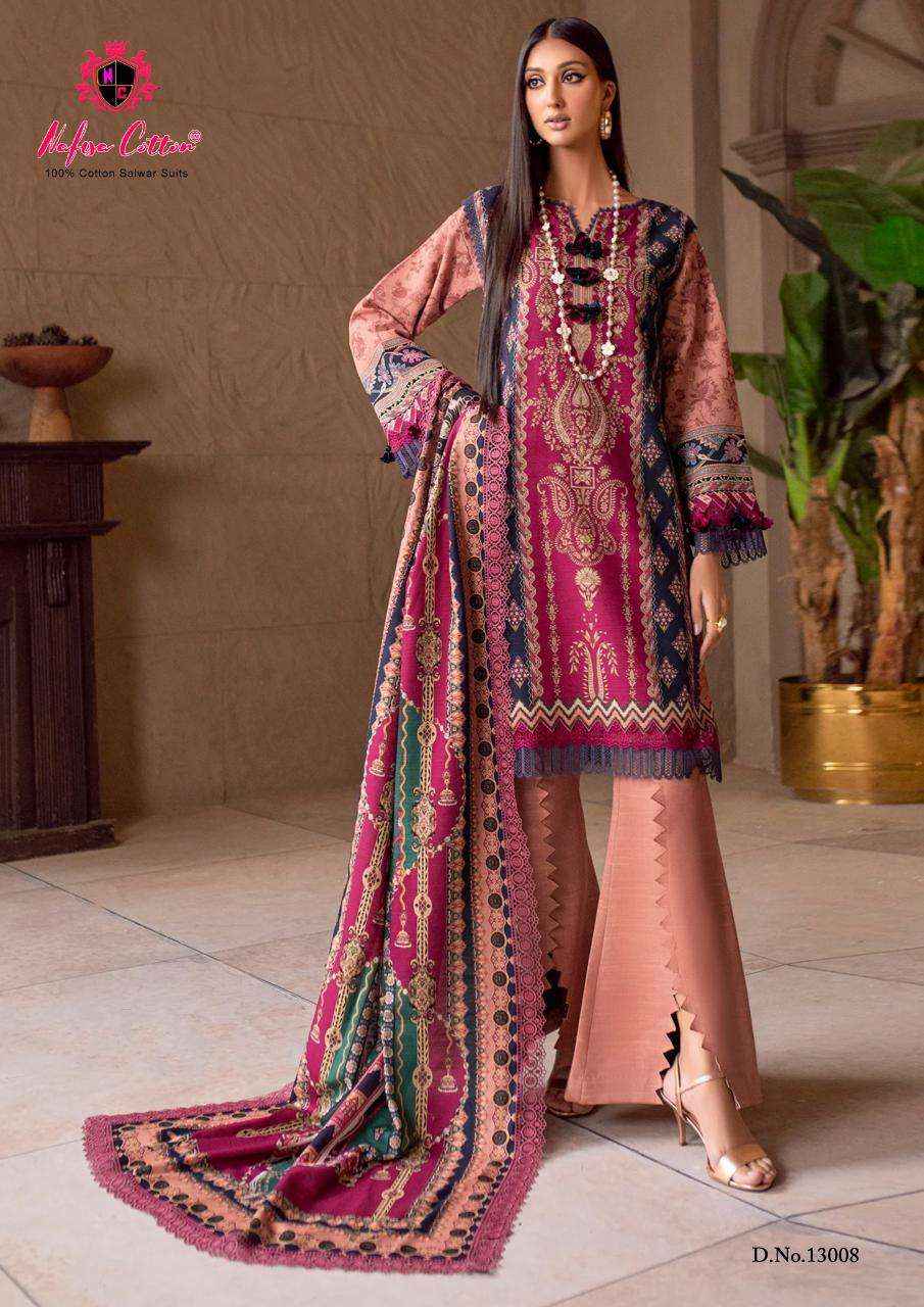 Nafisa Cotton Sahil Designer Cotton Collection Vol 13 Cotton Dress Material 10 pcs Catalogue