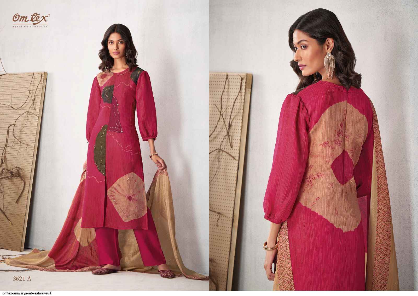 Omtex Aniwariya Silk Dress Material 4 pcs Catalogue