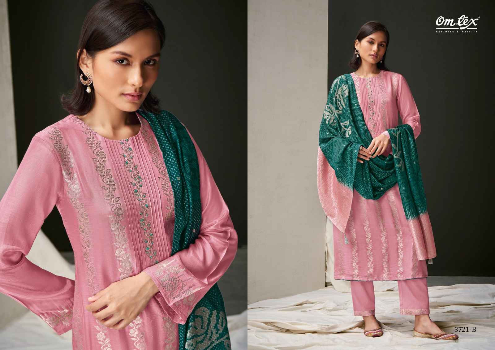 Omtex Dhaani Mayfair Silk Dress Material (4 Pc Catalog)