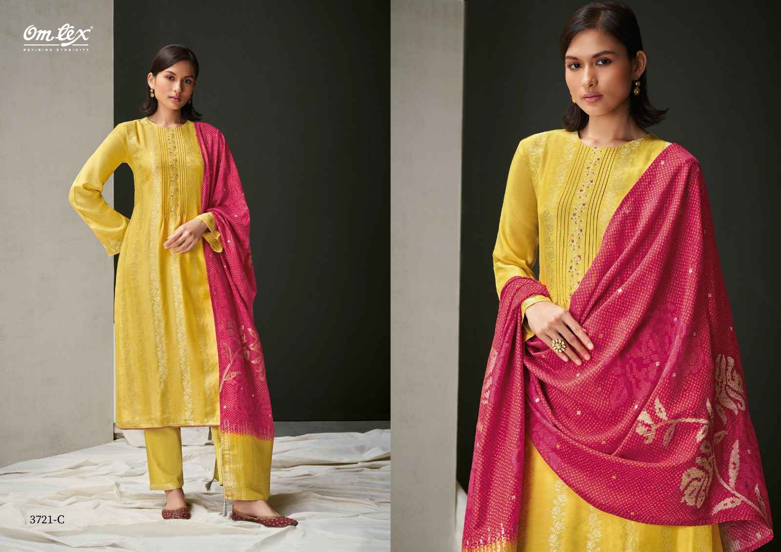 Omtex Dhaani Mayfair Silk Dress Material (4 Pc Catalog)