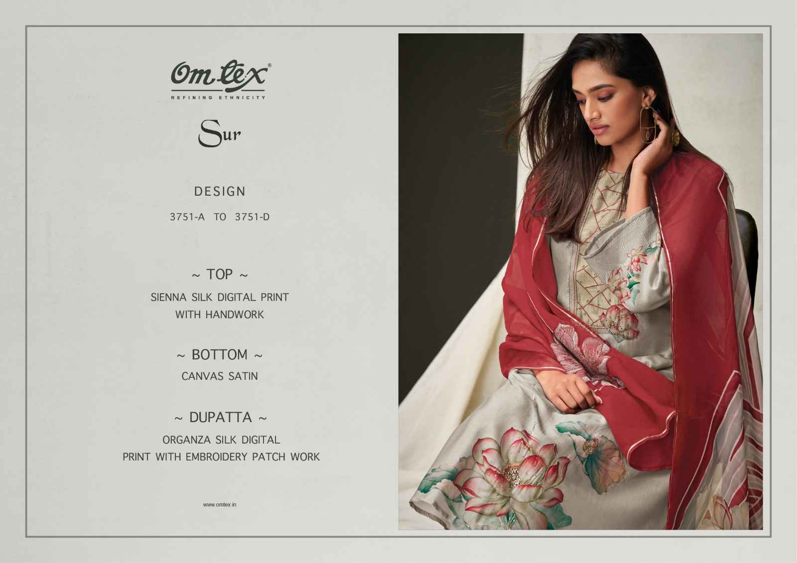 Omtex Sur Sienna Silk Dress Material (4 Pc Catalog)