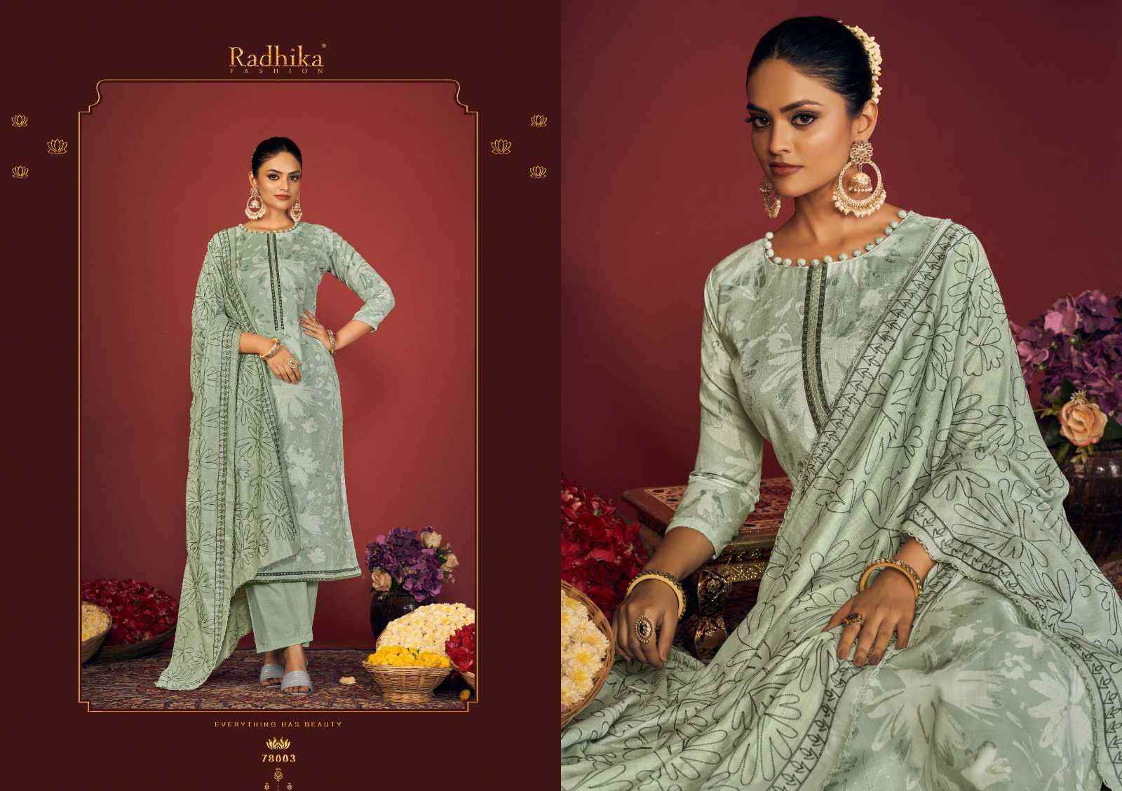 Radhika Fashion Azara Blossom Vol 14 Cotton Dress Material 6 pcs Catalogue