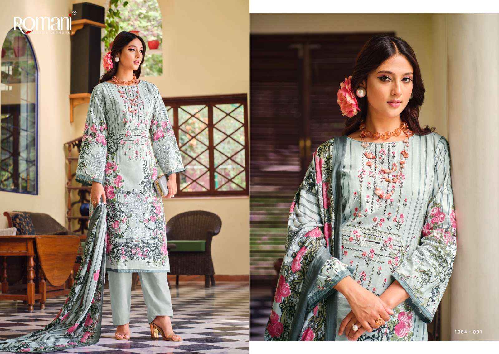 Romani Aarzu Cotton Dress Material 10 pcs Catalogue